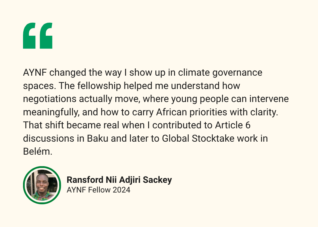 AYNF Testimonial - Ransford